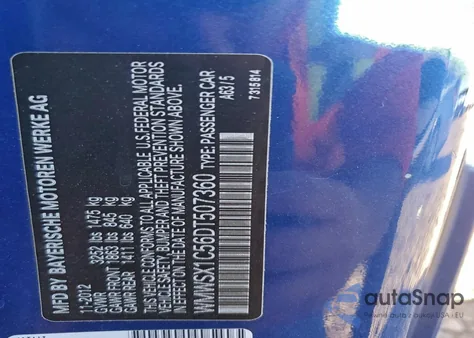 2013 Mini Cooper Coupe z USA, uszkodzony, nr VIN WMWSX1C56DT507360